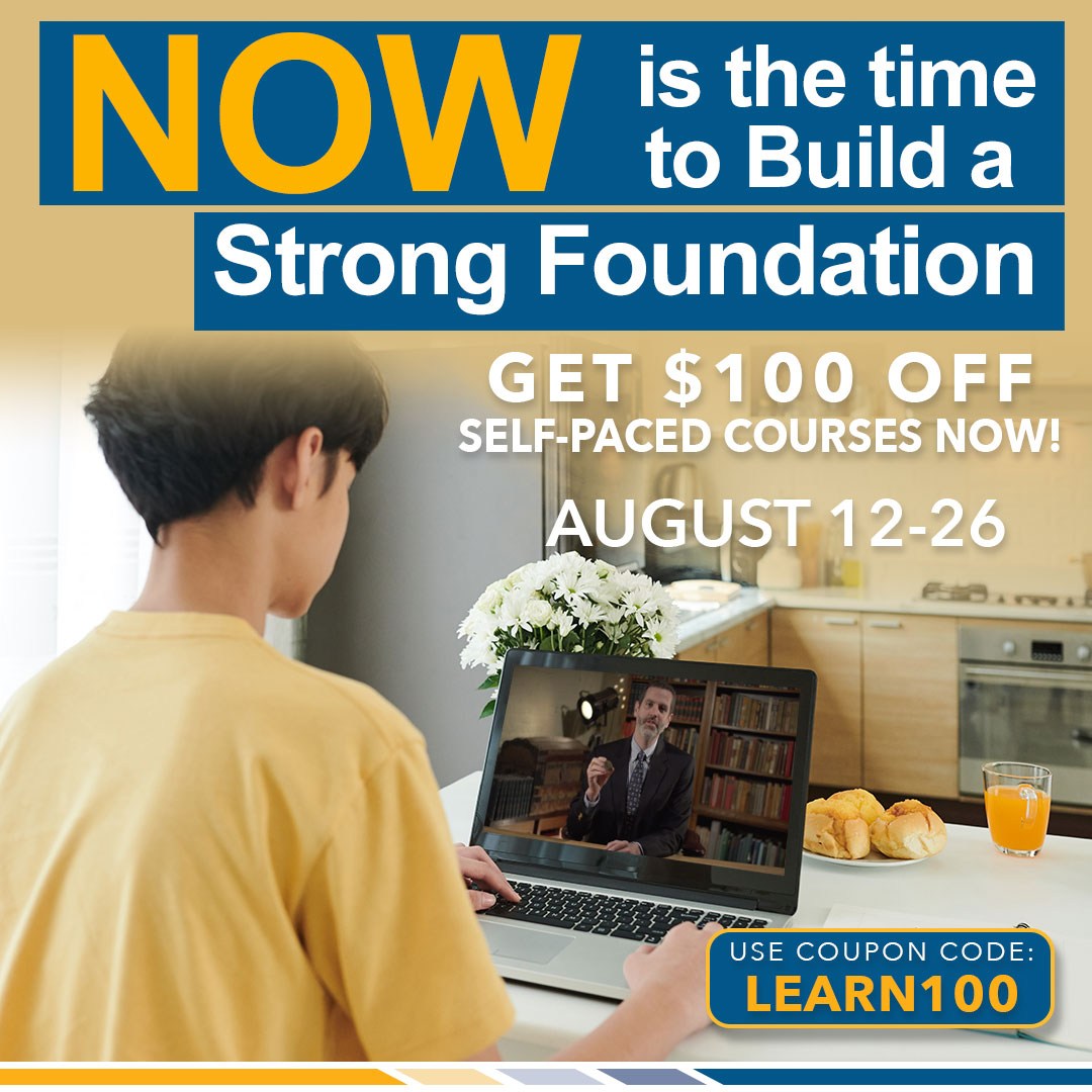 $100 off self-paced courses