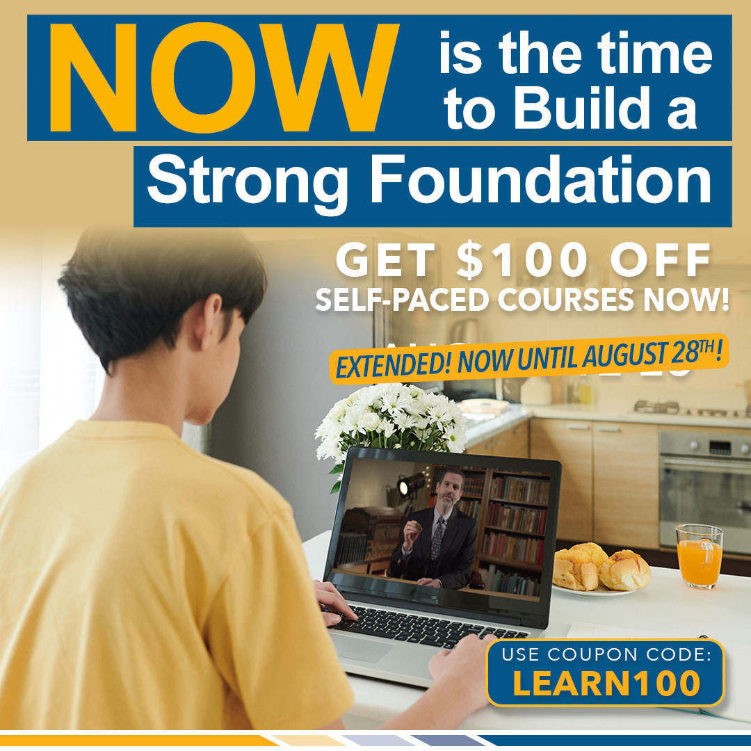 $100 off self-paced courses