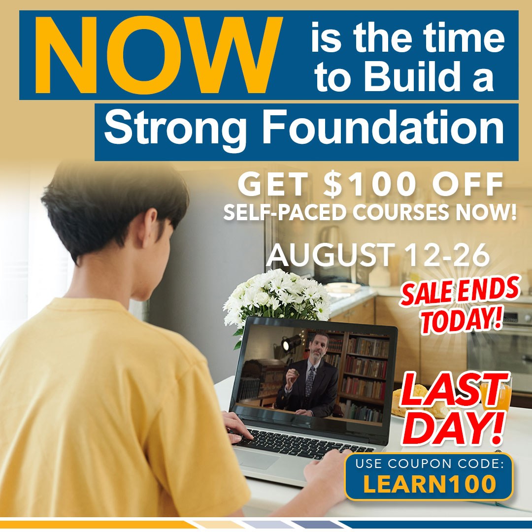 $100 off self-paced courses