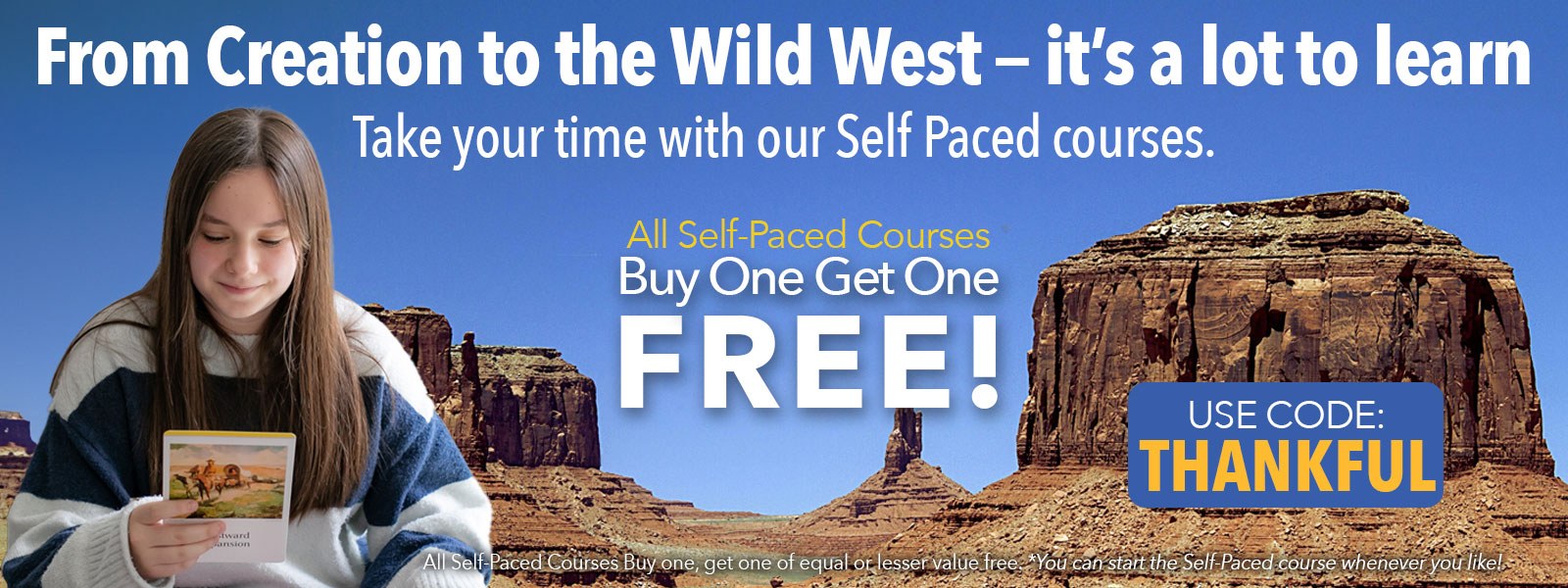 Buy One Get One Free Self-Paced Sale