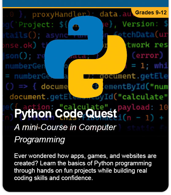 Python Code Quest: A Mini-Course in Computer Programming