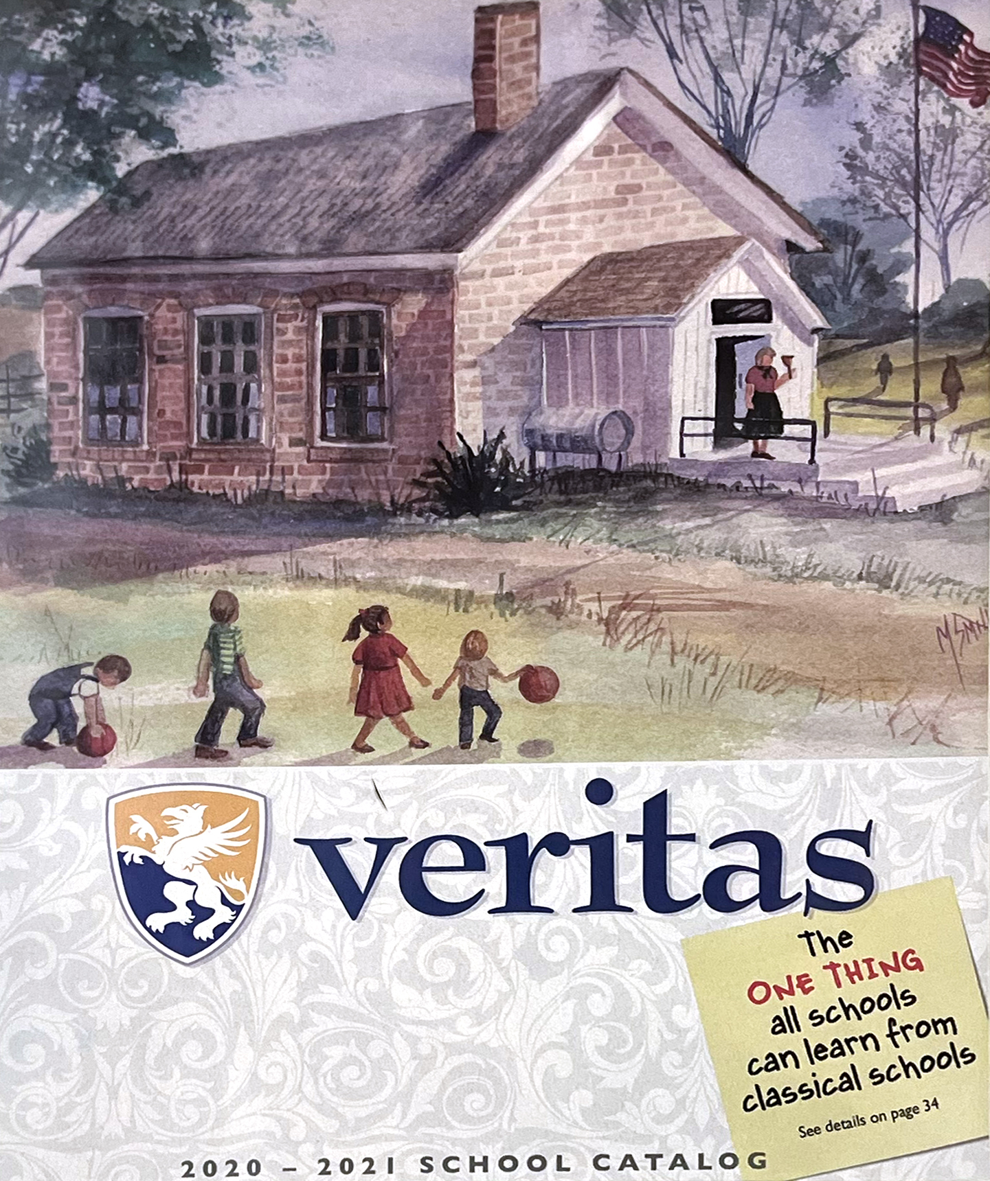 The 2020–2021 Veritas Press school catalog.