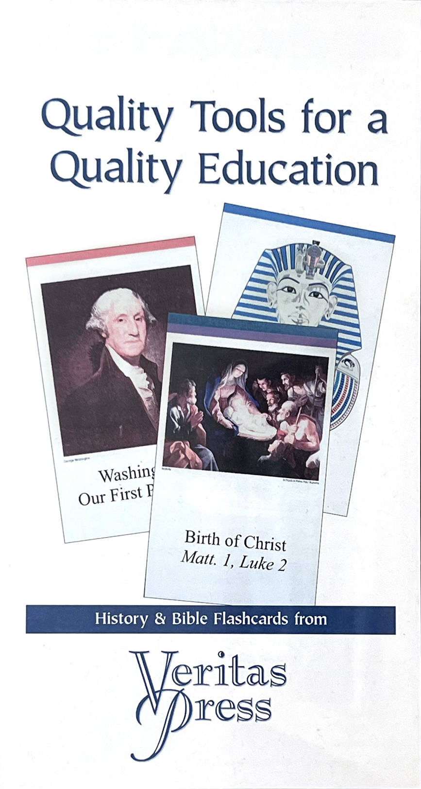 The original Veritas Press history flashcards, 1996.