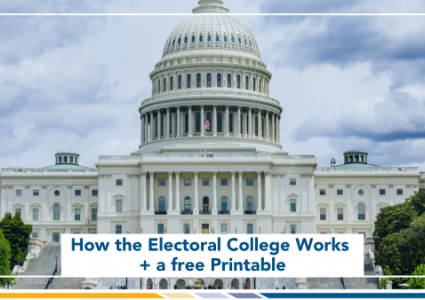 How the Electoral College Works, PLUS a free Printable