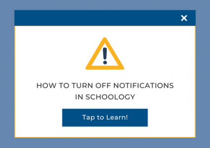 How to Turn off Notifications in Schoology