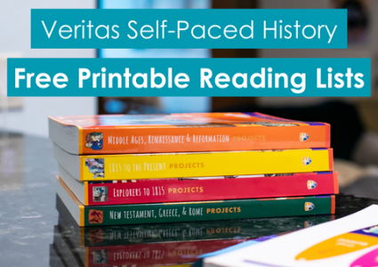 Veritas Self-Paced History Free Printable Reading Lists