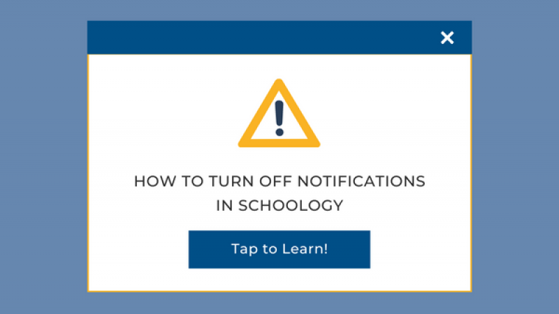 How to Turn off Notifications in Schoology