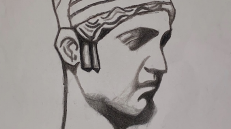 In the Classroom: A Roman Head Study by Grady Duncan