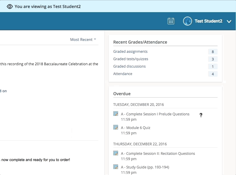 Switching between student mode and parent mode in Schoology